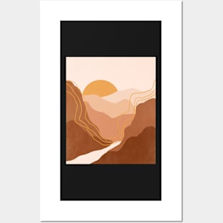 Abstract Sunset Painting 3.12 Posters and Art